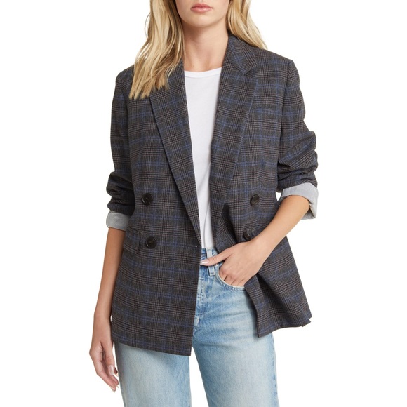 Madewell • The Rosedale Blazer in Italian Fabric Plaid